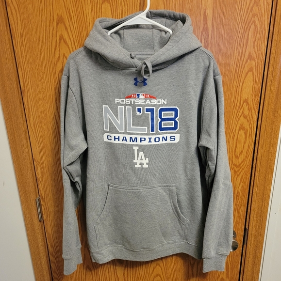 Under Armour Other - Los Angeles Dodgers hooded sweatshirt L Under Armour  NWOT